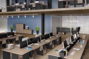 Mesa Plataforma com Pé Painel
